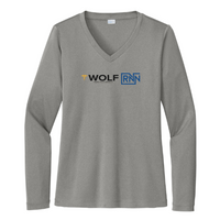 RNNMedical - Sport Tek Ladies Long Sleeve V Neck Competitor Tee