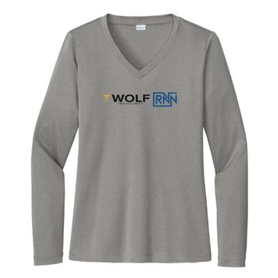 RNNMedical - Sport Tek Ladies Long Sleeve V Neck Competitor Tee