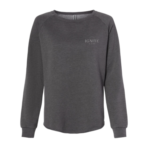 Ignite Living - Independent Trading Women's California Wave Wash Crewneck Sweatshirt