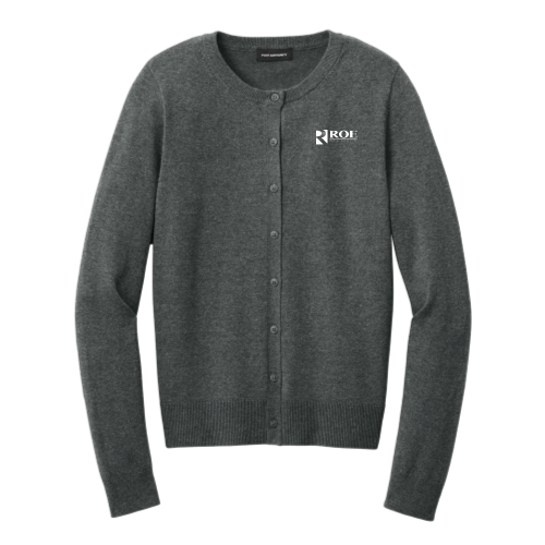 Roe Dental Lab - Port Authority Women’s Easy Care Crewneck Cardigan Sweater
