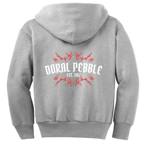 DoralPebble - Port & Company Youth Full-Zip Hooded Sweatshirt