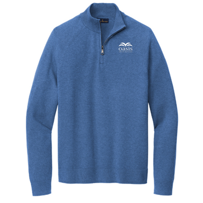 OasisSeniorAdvisors - Brooks Brothers Cotton Stretch 1/4-Zip Sweater