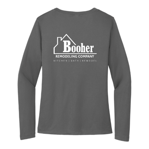 BooherRemodelingCompany - Sport Tek Ladies Long Sleeve V Neck Competitor Tee