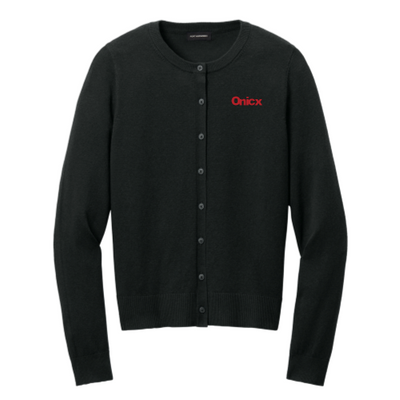 Onicx - Port Authority Women’s Easy Care Crewneck Cardigan Sweater