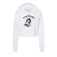 Perras Barbershop - Independent Trading  Women's Crop Hoodie
