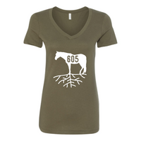605roots - Next Level - Womens V-Neck 1540