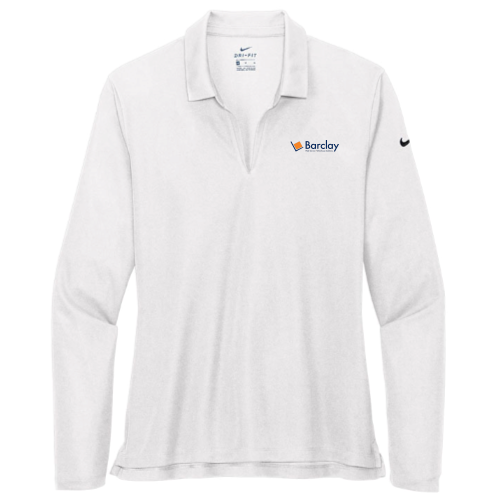 Barclay Nike - Ladies Dri-FIT Long Sleeve Polo
