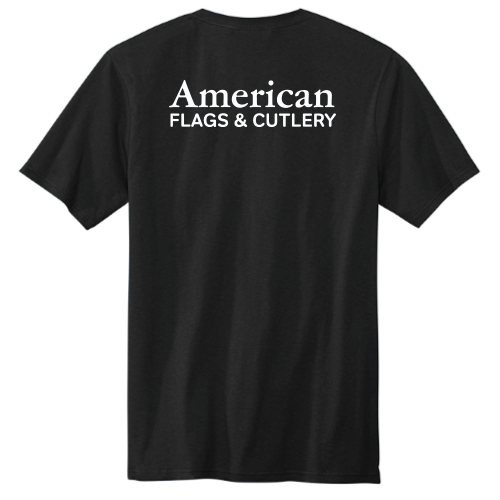American Flags and Cutlery -  Volunteer Knitwear All-American Tee USA-Made