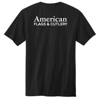 American Flags and Cutlery -  Volunteer Knitwear All-American Tee USA-Made
