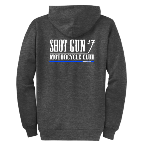 ShotGunLawEnforcementMC - Port & Company Classic Full-Zip Hooded Sweatshirt V5 "Law Enforcement"