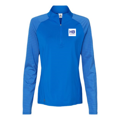 HBStrategies - Women's Stripe Block Quarter-Zip Pullover - v2