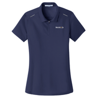 Barrett And Company - Port Authority Ladies Pinpoint Mesh Zip Polo