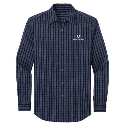 Navy Blazer/ White Grid Check
