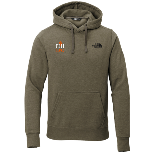 PhiDecks -Embroidery The North Face Chest Logo Pullover Hoodie - Dark