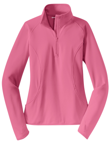 Sport-Tek Ladies Sport-Wick Stretch 1/2-Zip Pullover