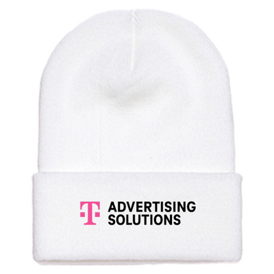 TMobileAdvertisingSolutions - Adult Cuffed Knit Beanie White