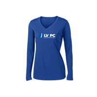 LViPC Sport Tek - Ladies Long Sleeve V Neck Competitor Tee