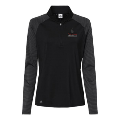 PinkertonMathematics - Women's Stripe Block Quarter-Zip Pullover