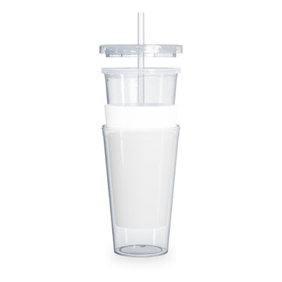 CA - Plastic Tumbler with Straw