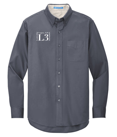 L3 Foundation - Port Authority Long Sleeve Easy Care Shirt v1