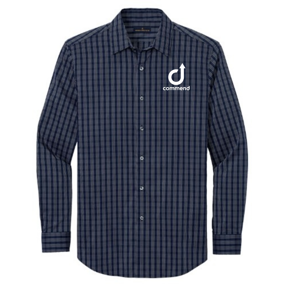 Navy Blazer/ White Grid Check