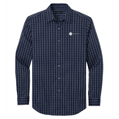 Navy Blazer/ White Grid Check