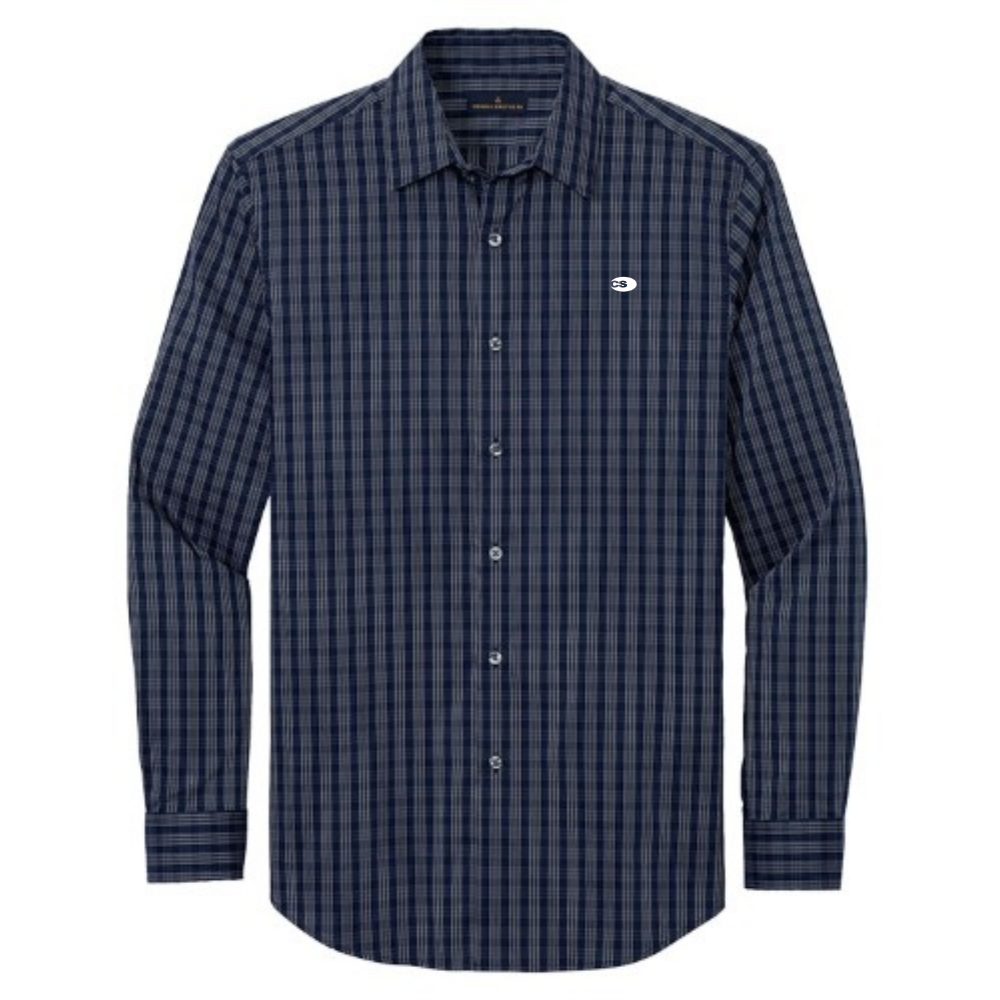 Navy Blazer/ White Grid Check