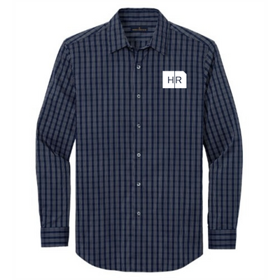 Navy Blazer/ White Grid Check